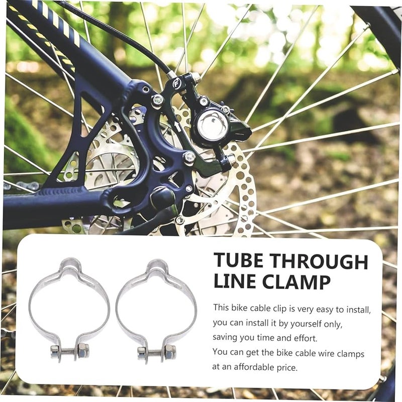 Balacoo Steel Bike Cable Clips 4.7X3.4X1CM Easy Installation Fixing Clips - Image 3